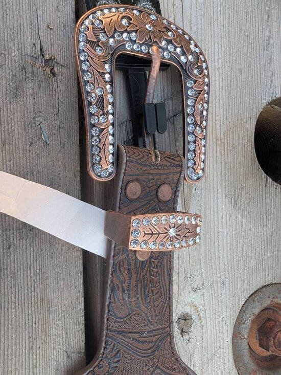 Angel Ranch Belt with Copper Embellishments main image 6